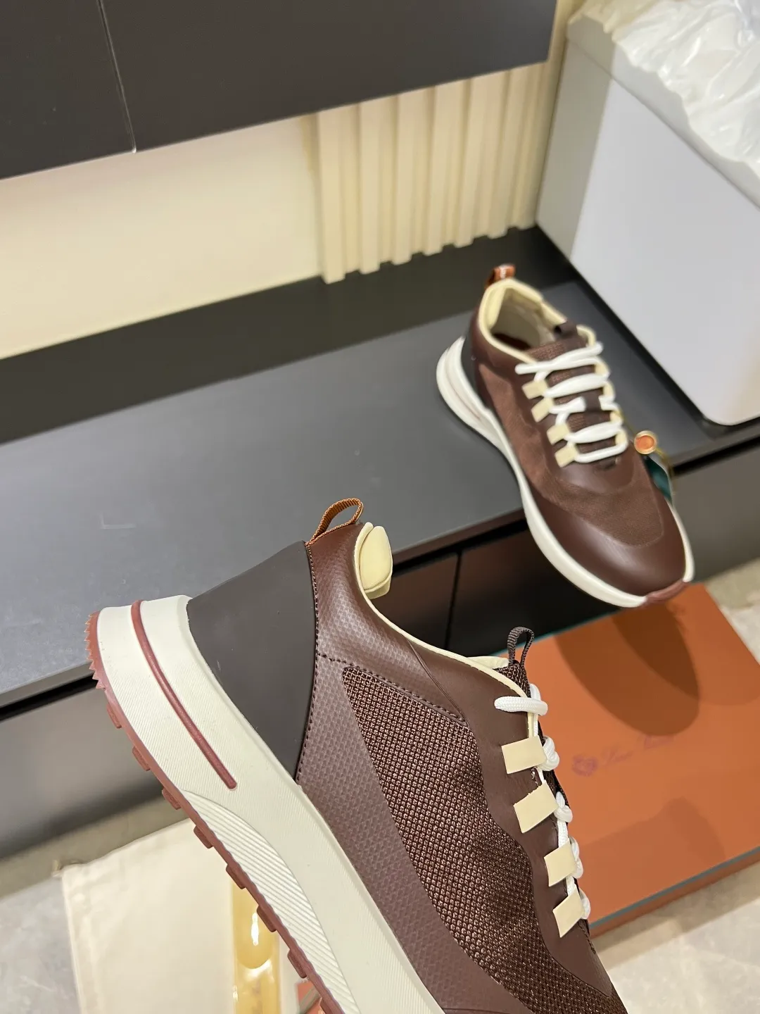 Men's men's shoes 💰p480 Loro men's shoes 💰piana niche classic jogging shoes, men's lace-up casual shoes and sneakers, high-quality lightweight and comfortable fabrics, suitable for outdoor leisure, the color scheme is young and energetic, and it looks great with sportswear or casual suits! Size: 38-44 (45 customized)